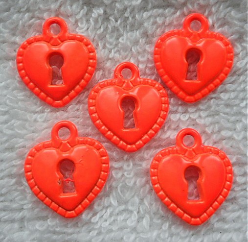 KPrív-srdce 14x15mm-1ks (oranžová)