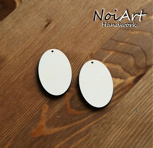 Materiál ručne robený - Základ na náušnice alebo prívesok 5x3 - 446718