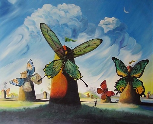 Veterné mlyny /podľa S.Dali/ / maniko - SAShE.sk ...