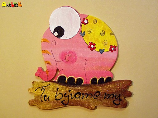 Tabuľky - Menovky Tu bývame my - 570425