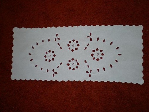Úžitkový textil - Richelieu obrúsok - 614462