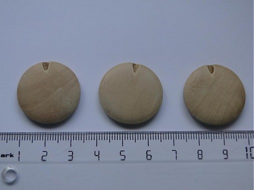 Drevené placky 2,5cm-1ks (béžová)