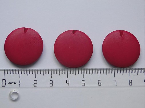 Drevené placky 2,5cm-1ks (ruž.fialová)