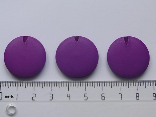 Drevené placky 2,5cm-1ks (fialová)