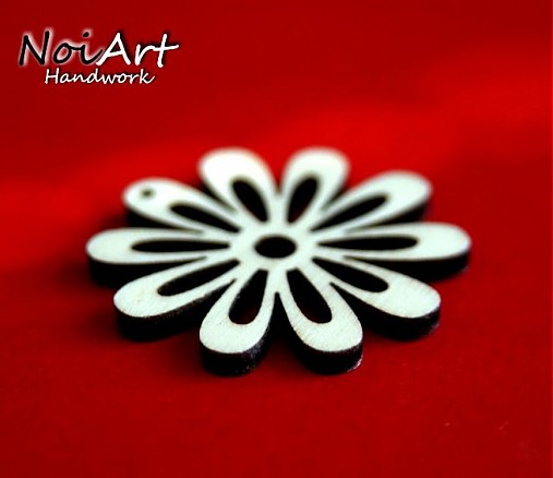 Materiál ručne robený - Kvetinka 3,5 cm - 876225