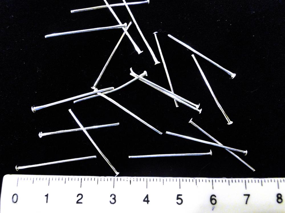 Ketlovací nit-strieborný (26mm-50ks)