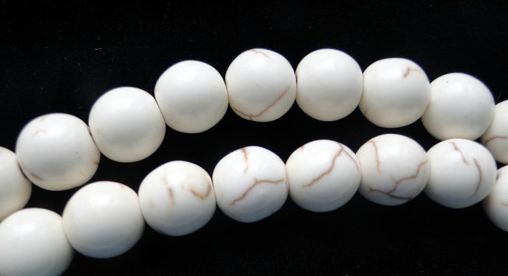 Synt.kameň-tyrkenit biely-1ks (10mm)