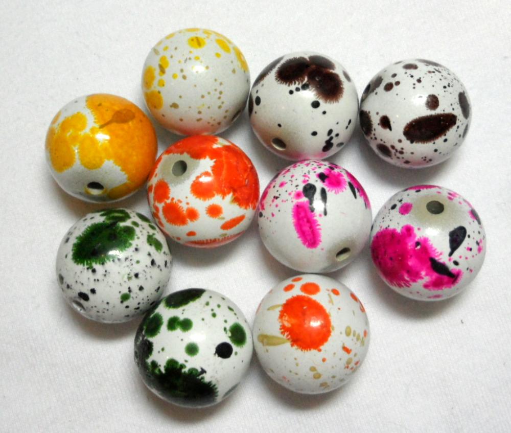 Korálky DALMATIN plast 20mm