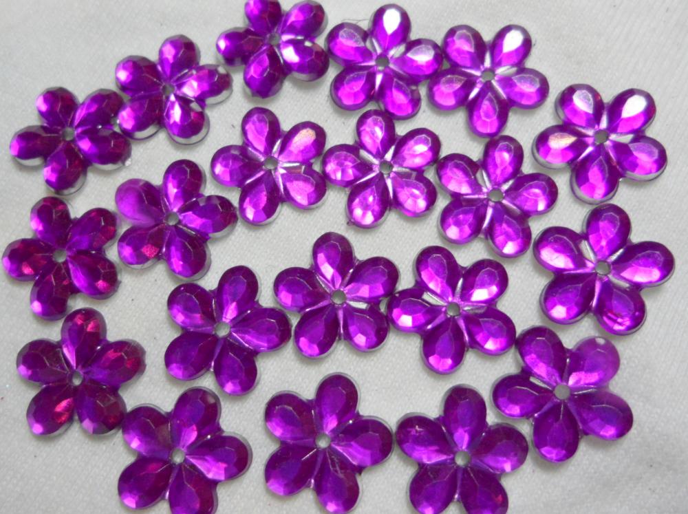 Kvetina našívacia 11mm-1ks (5-violet)