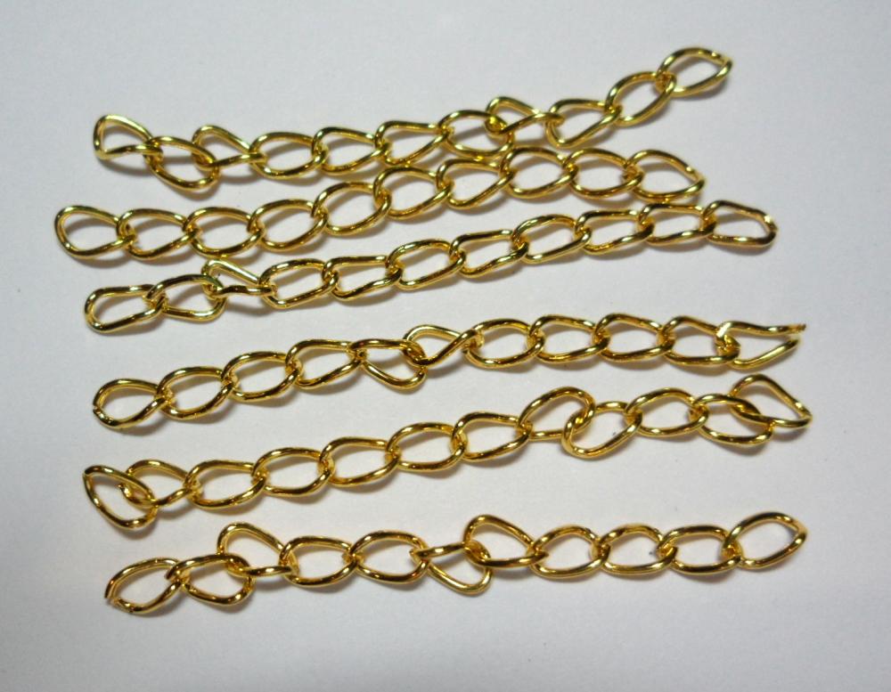 Predlžovacia retiazka-cca 5cm (zlatá-1ks)