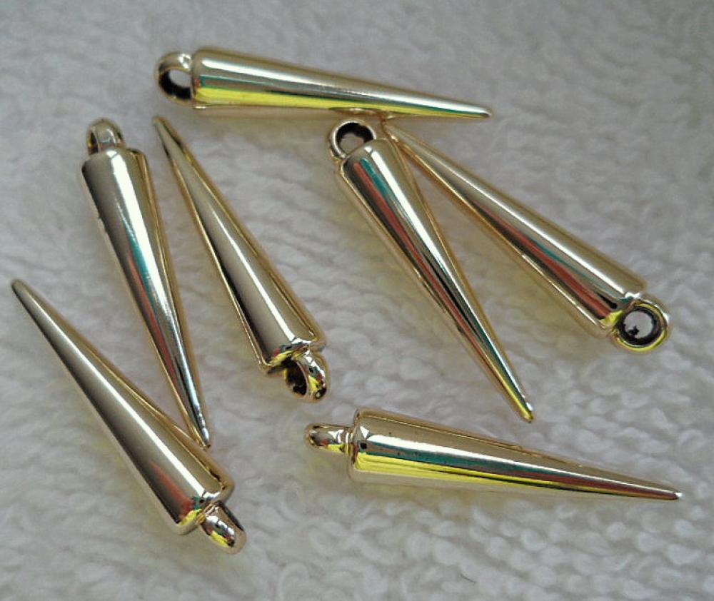 Prívesok plast-hrot-zlatá-1ks