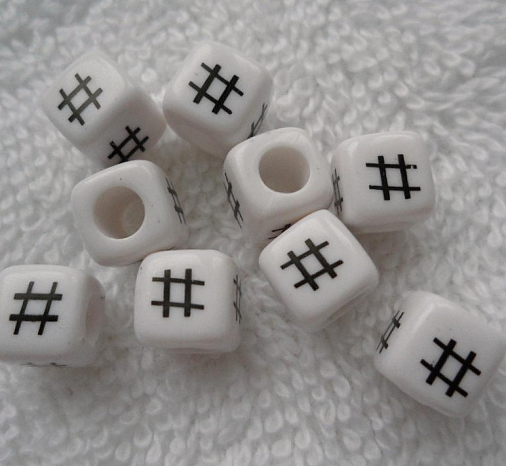 Znaky kocka plast 7,5mm-1ks ("#")