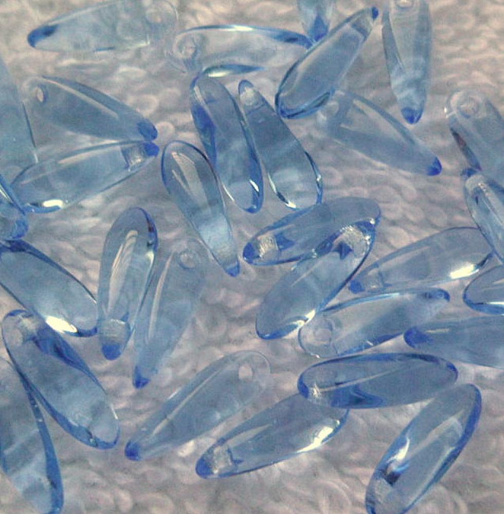 Sklenené jazýčky 9,8mm-1ks (33-modrá)