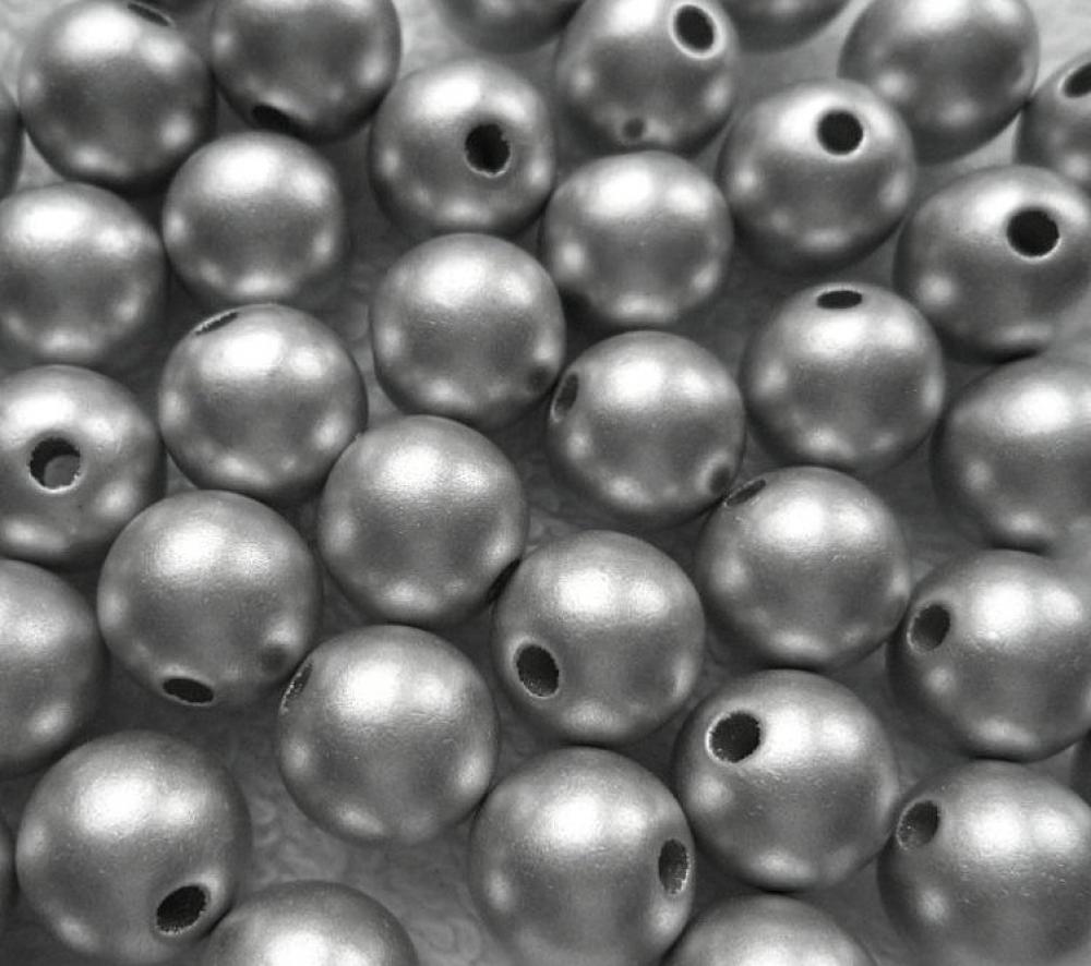 Plast MATT 10mm-10ks (strieb.šedá)