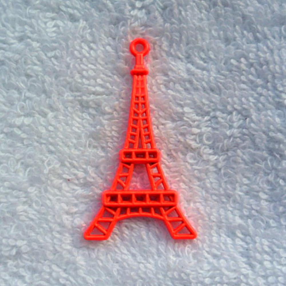 Prívesok-Eiffelovka 44x24mm-1ks (oranžová)