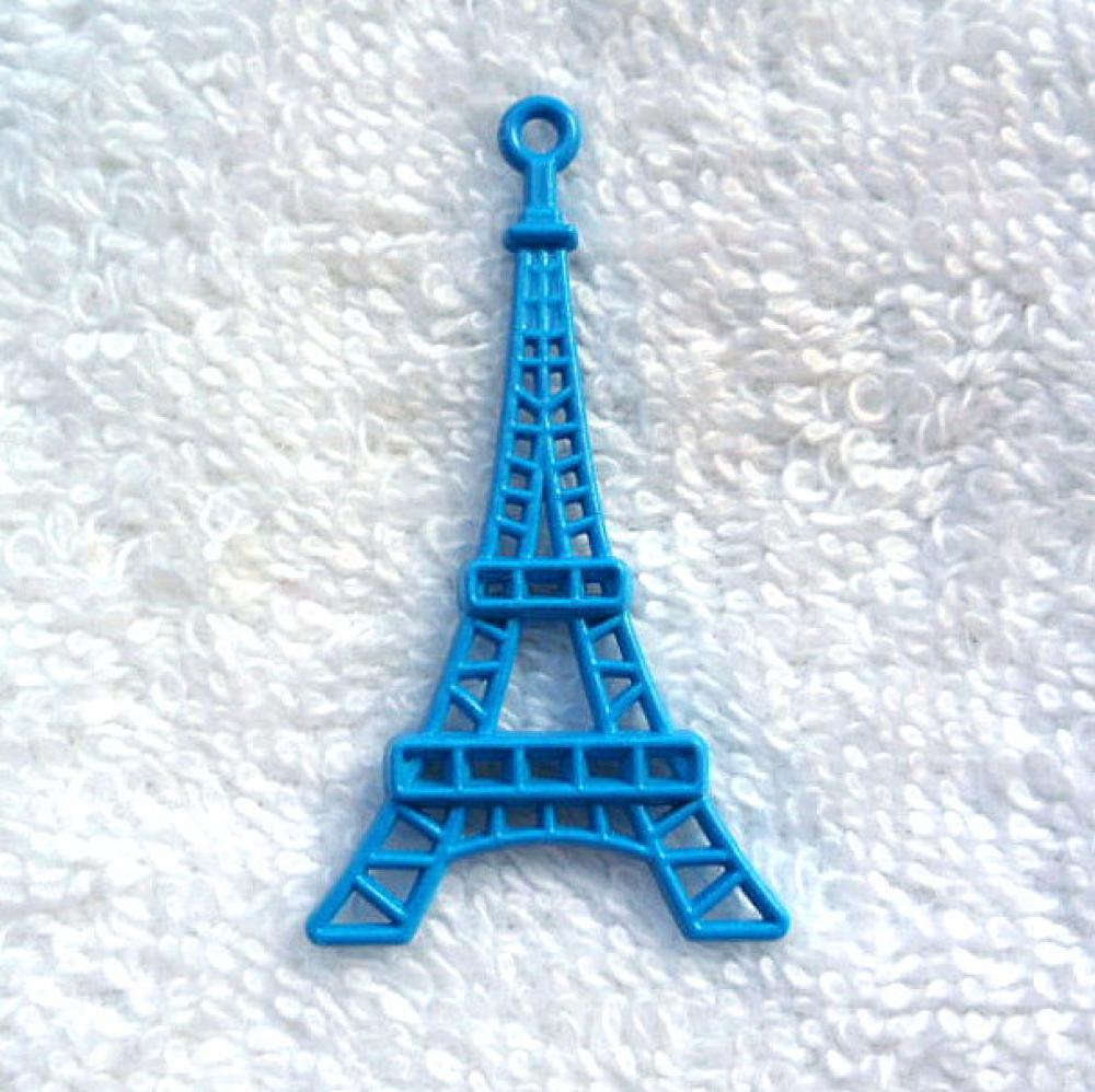 Prívesok-Eiffelovka 44x24mm-1ks (modrá)