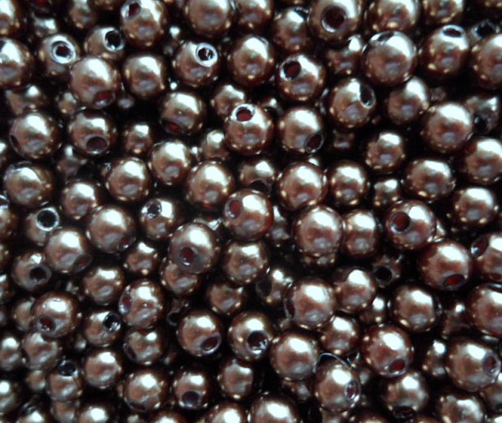 GLANCE plast 4mm-7g=cca 120ks (hnedá)