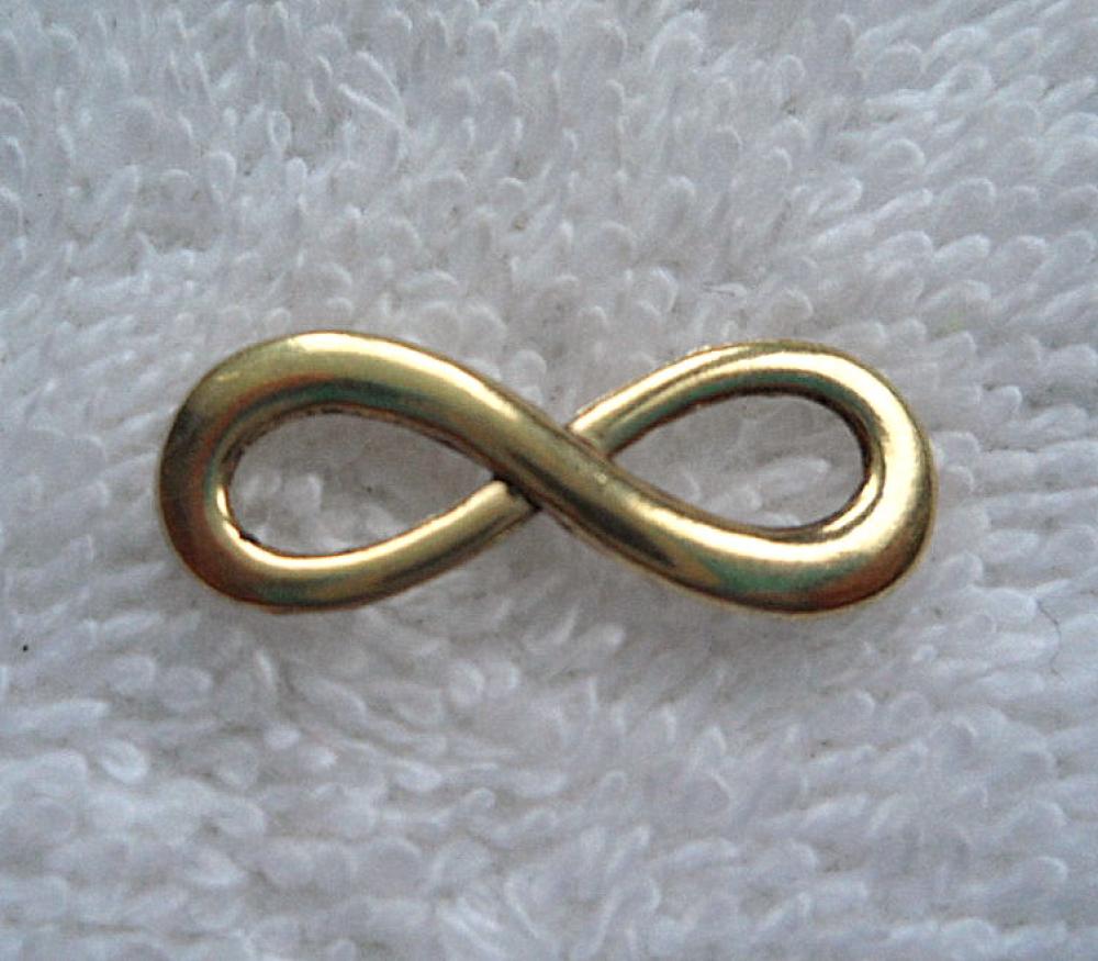 Medzikus "Infinity"-1ks (23x8mm-st.zlato)