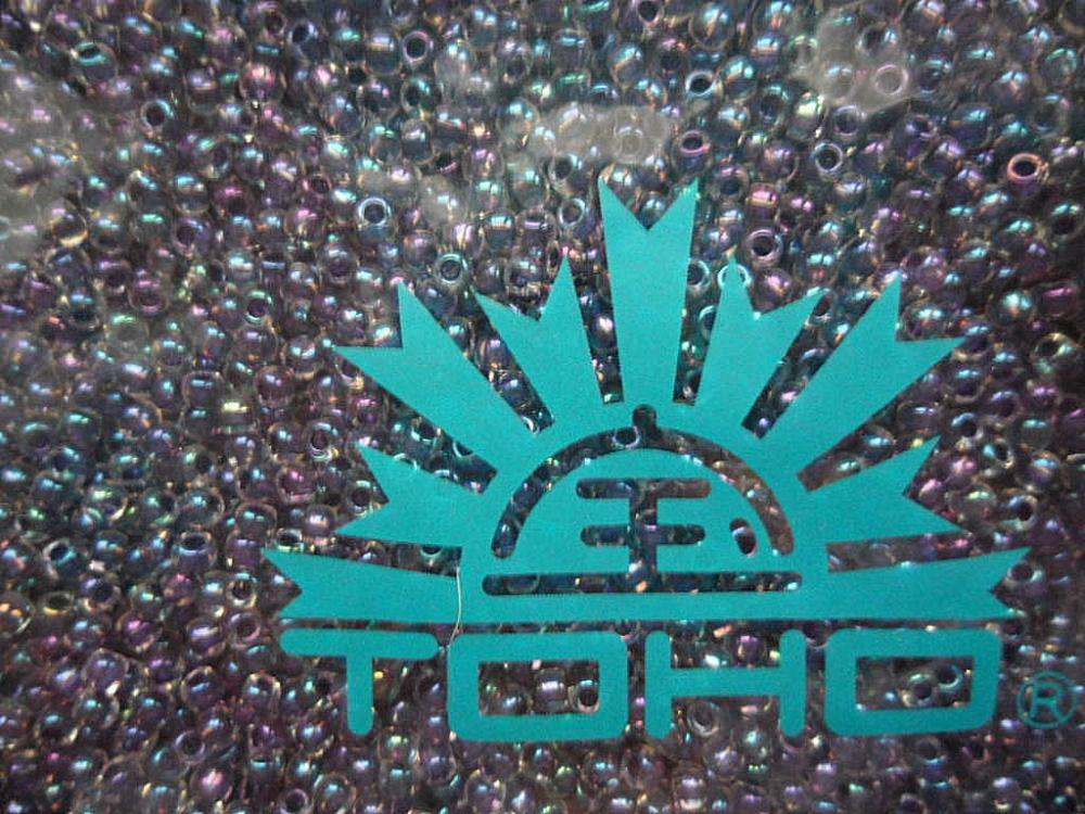 TOHO round 2,2mm-Metalic-10g (31-Rainbow Crystal/Tanzanite Lined)