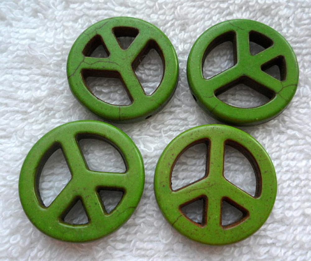 Prírodný kameň PEACE-1ks (zelená)