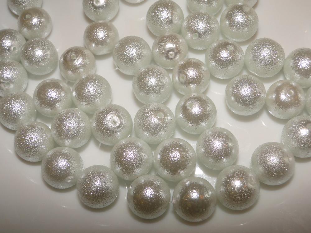 Voskované vrúbkované korálky 12mm-1ks