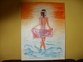 Obrazy - Žena pri mori - 1053531
