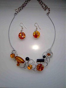 Sady šperkov - Ada 64 Súprava oranžové čaro - 105436