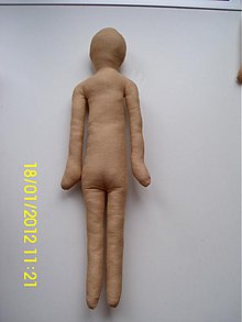Materiál ručne robený - telo bábiky - 1099425