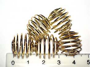 Korálky - Klietka na korálky-1ks (15mm-zlatá) - 1108050