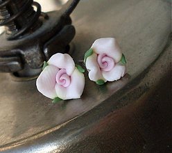 Náušnice - Jemné ružičky - 1112232