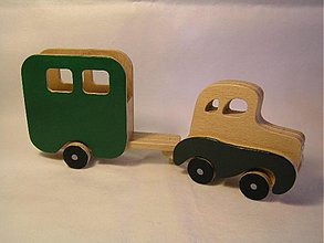 Hračky - Auto na prepravu koní zelené - 1122042