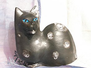 Dekorácie - mačka  "modroočka" - 1235176