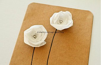 Papiernictvo - biely kvet - 1388011