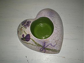 Svietidlá - Srdiečko na čajovú sviečku - 1392791