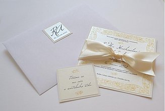 Papiernictvo - SVADOBNÉ oznámenie "VICTORIE" - 1401979