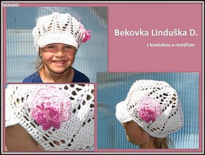 Detské čiapky - Bekovka Linduška - 1472759