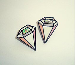 Náušnice - diamanty - 1481545