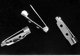 Komponenty - Brošňový mostík (25mm-strieb-1ks) - 1486669
