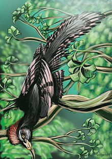 Grafika - Paleoart - print A3 (rôzne na výber) (Anchiornis) - 1495720