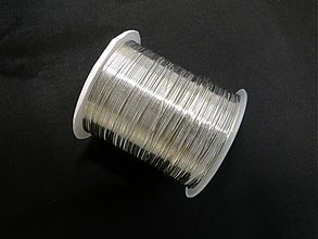 Suroviny - Bižutérny drôt 0,3mm-10m (1-strieborná) - 1503740