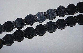 Galantéria - Borta s kamien.10mm-1m (čierna) - 1505078
