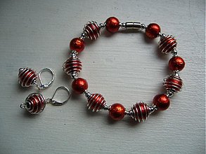 Sady šperkov - Oranžová v klietke - 1510092