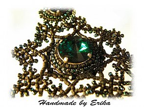 Náhrdelníky - Emerald Edea so striebornými komponentami - pre Yadu - 15958