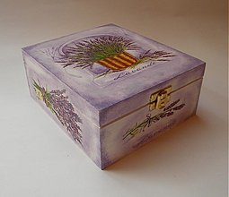 Úložné priestory & Organizácia - krabička na čajové sáčky - levandulová - 1637697