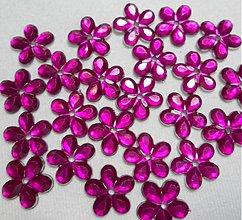 Galantéria - Kvetina našívacia 11mm-1ks (8-ružovo/fialová) - 1650061