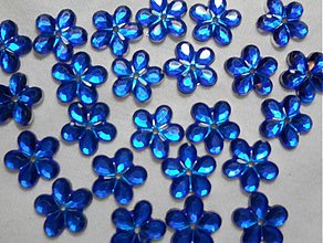 Galantéria - Kvetina našívacia 11mm-1ks (16-modrá) - 1650086