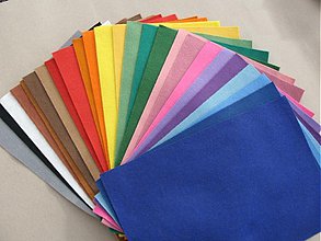 Textil - Sada filcu 25 ks mix farieb - 1667225