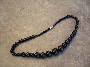 Náhrdelníky - Perlový náhrdelník (čierny) - 1668149
