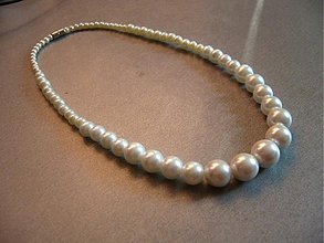 Náhrdelníky - Perlový náhrdelník (biely) - 1670965