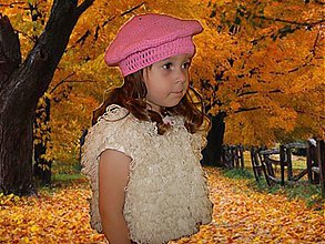 Detské čiapky - Baretka Paris - pink - 1692682